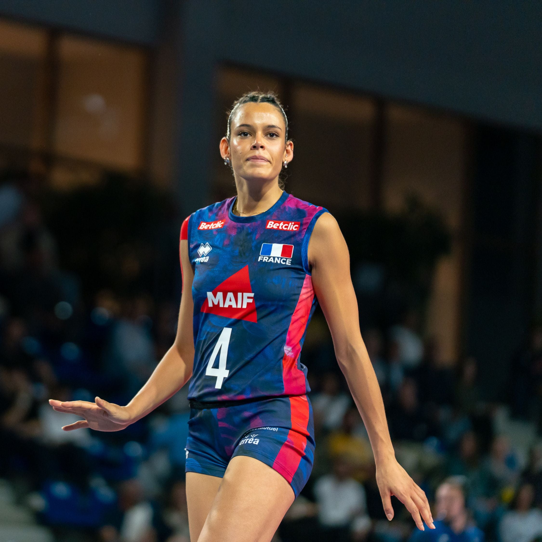 Maillot France Volley Domicile 26/27 Femme Bleu - Personnalisé