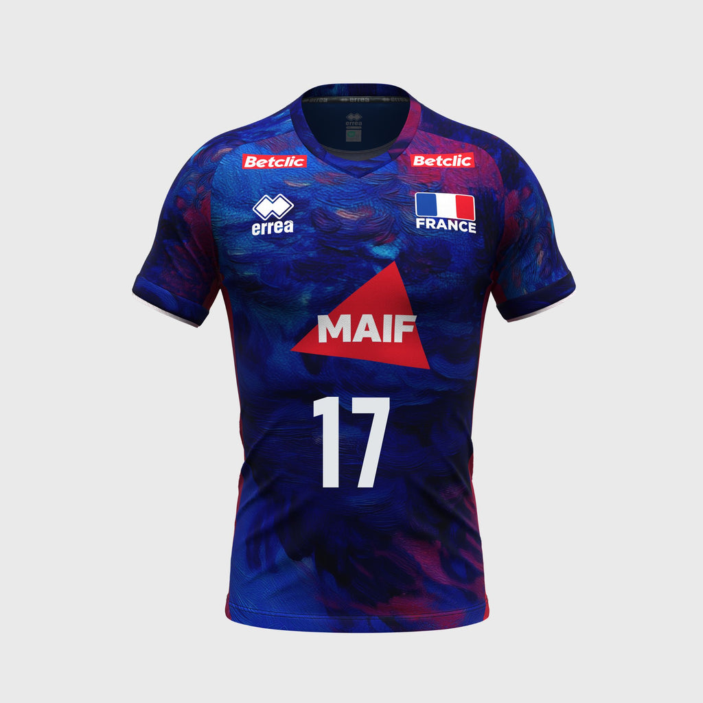France Volleyball Home Jersey 26/27 Men Blue - Customizable