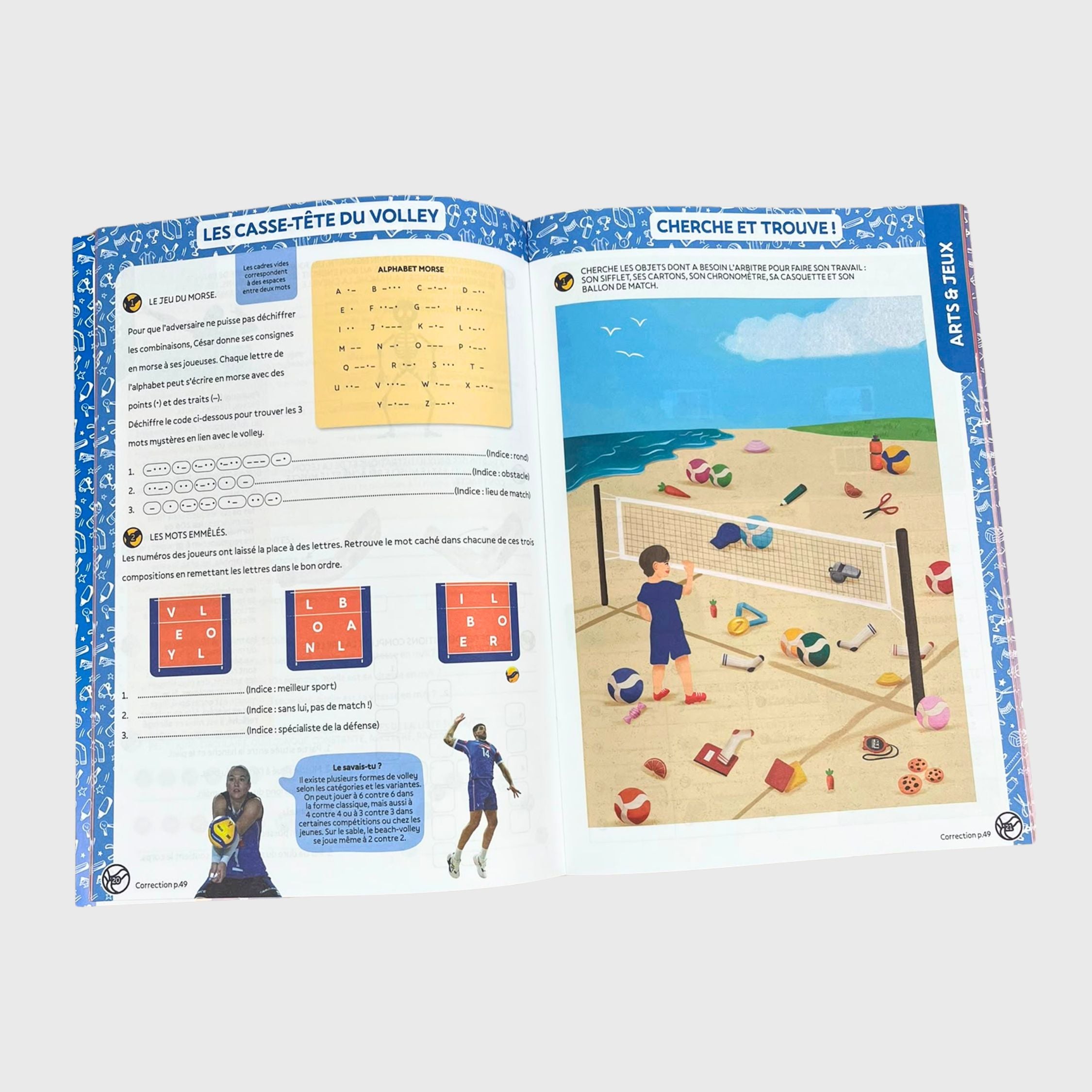 French Volleyball Federation "CM1 CM2" Summer Activity Book