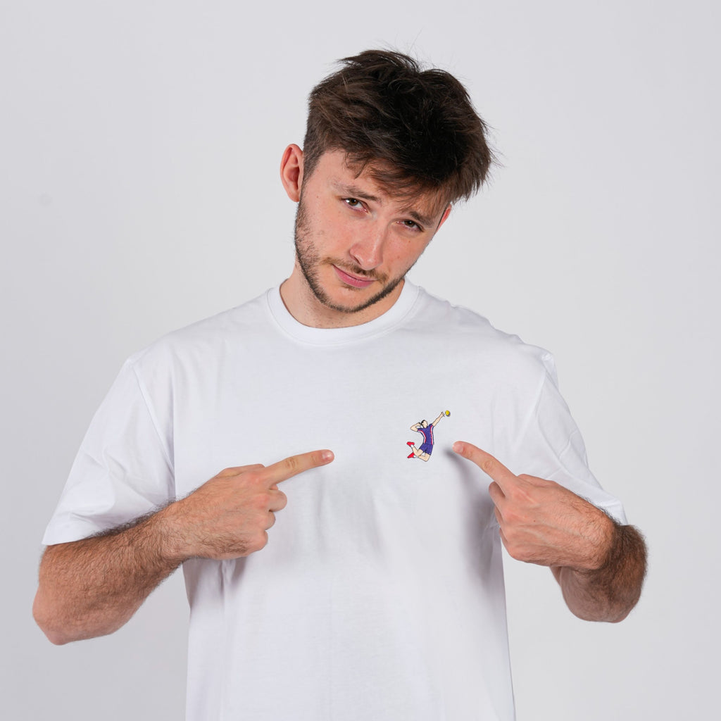 T-shirt Fédération Française Volley Volleyeur Blanc Mixte