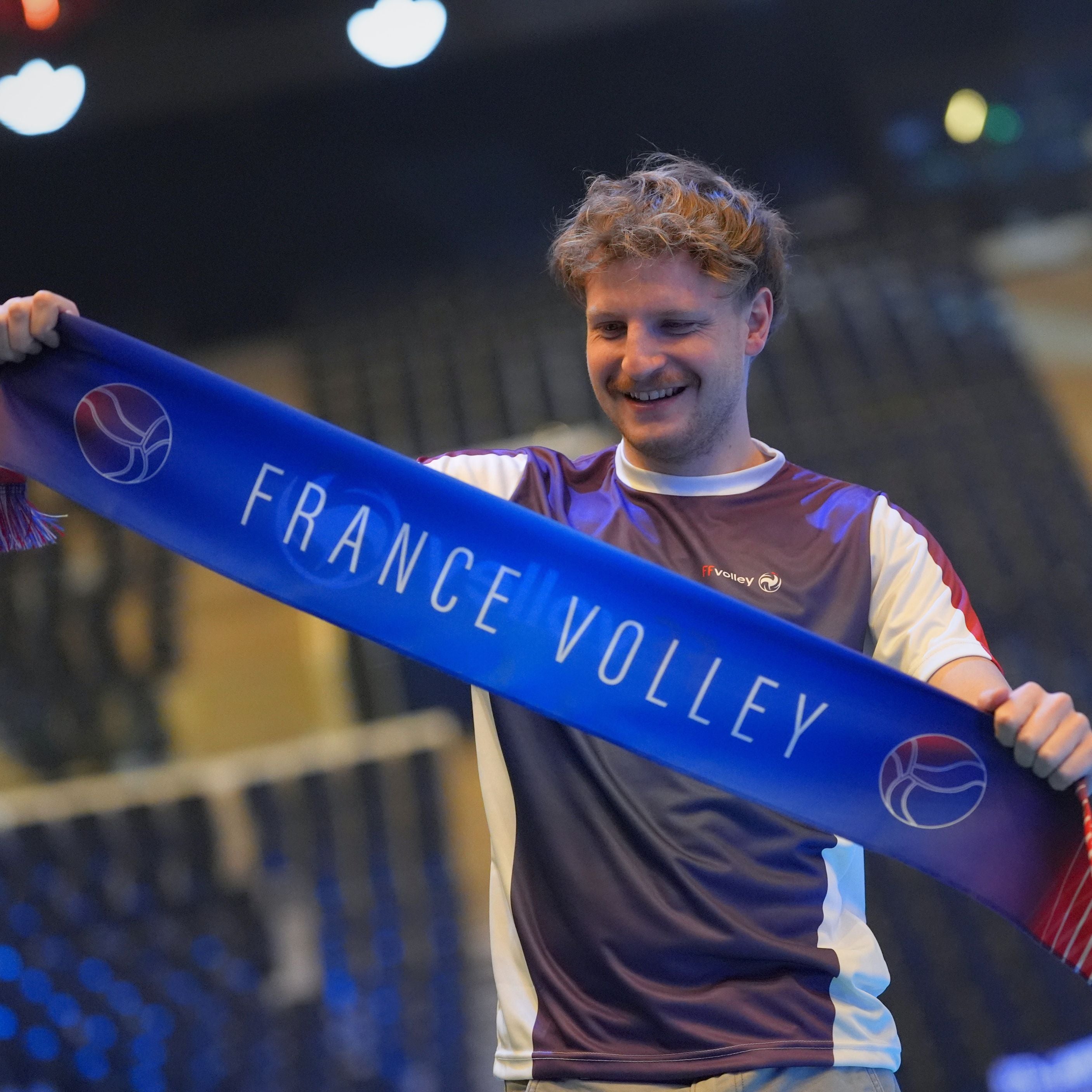 Echarpe Fédération Française Volley Tricolore