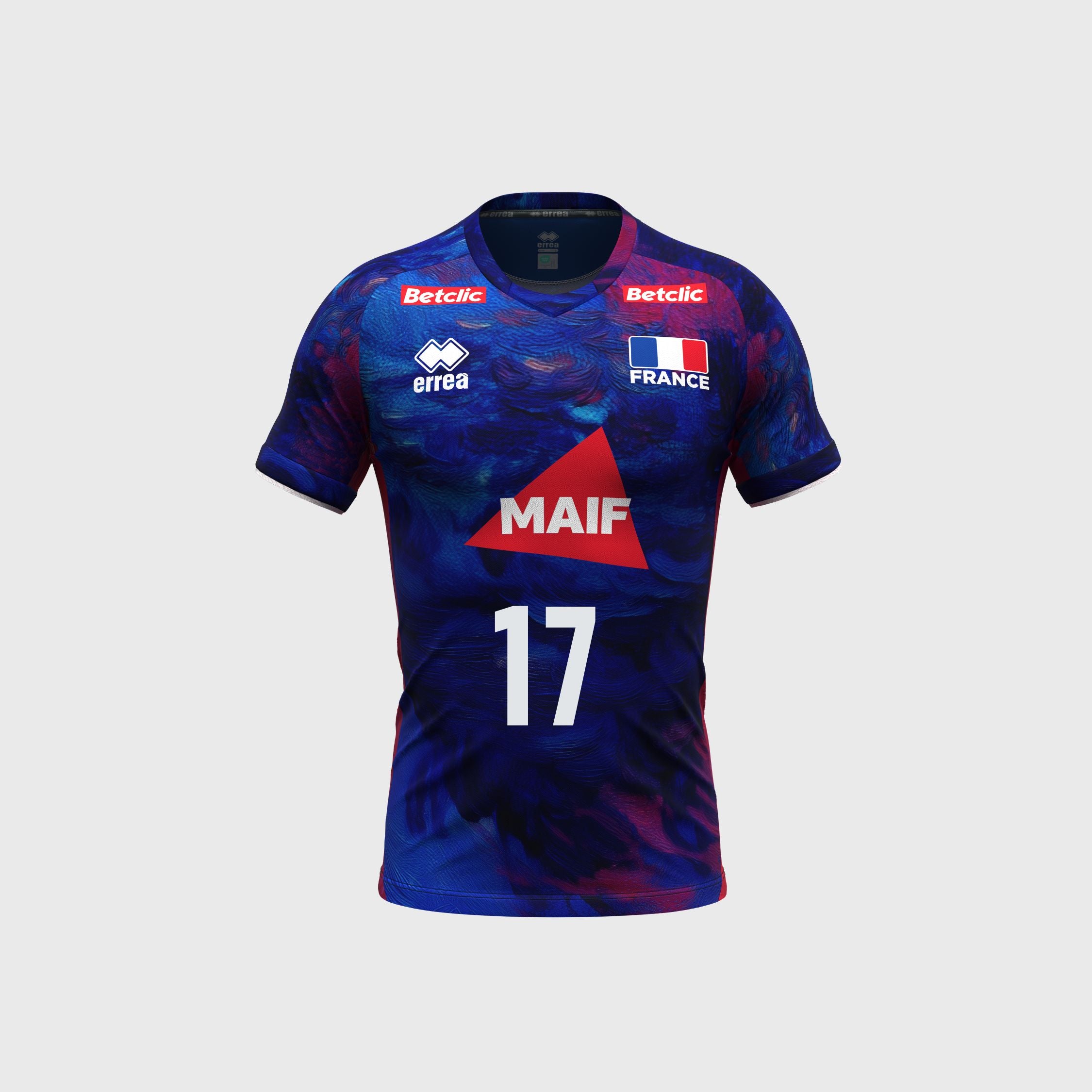 Maillot France Volley Domicile 26/27 Homme Bleu - Personnalisé
