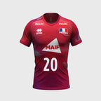 Men's France Volleyball Libero Jersey 26/27 Red - Customized