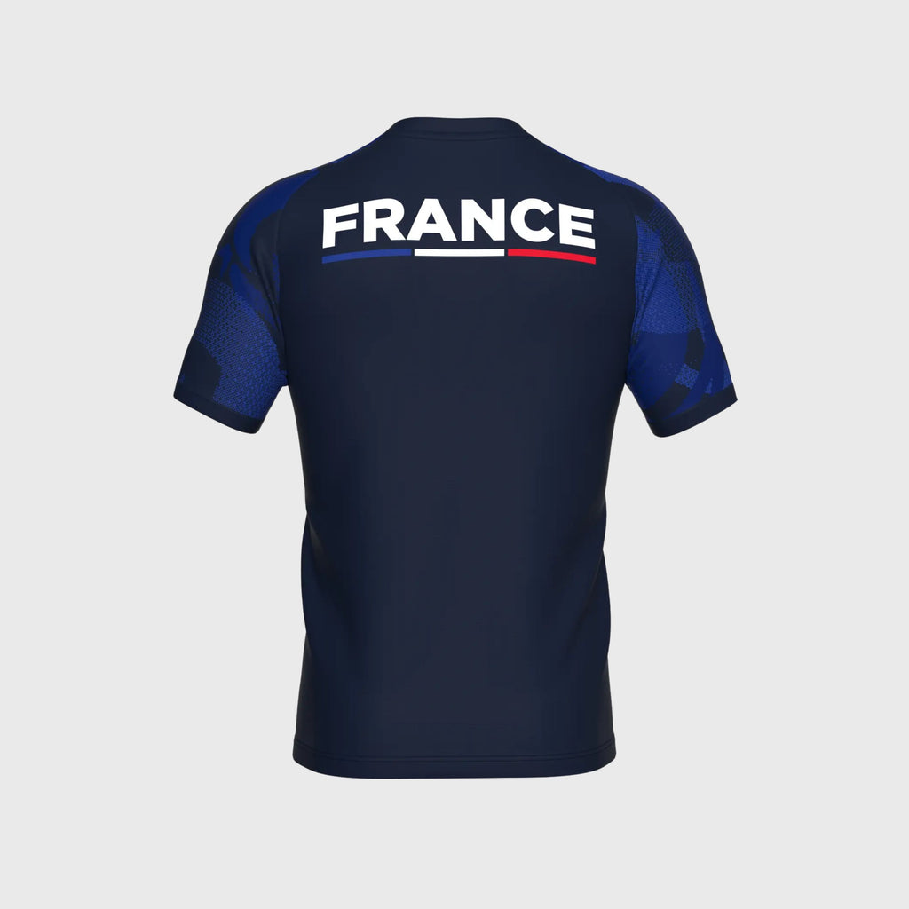Maillot Entrainement Fédération Française Volley Bleu Homme