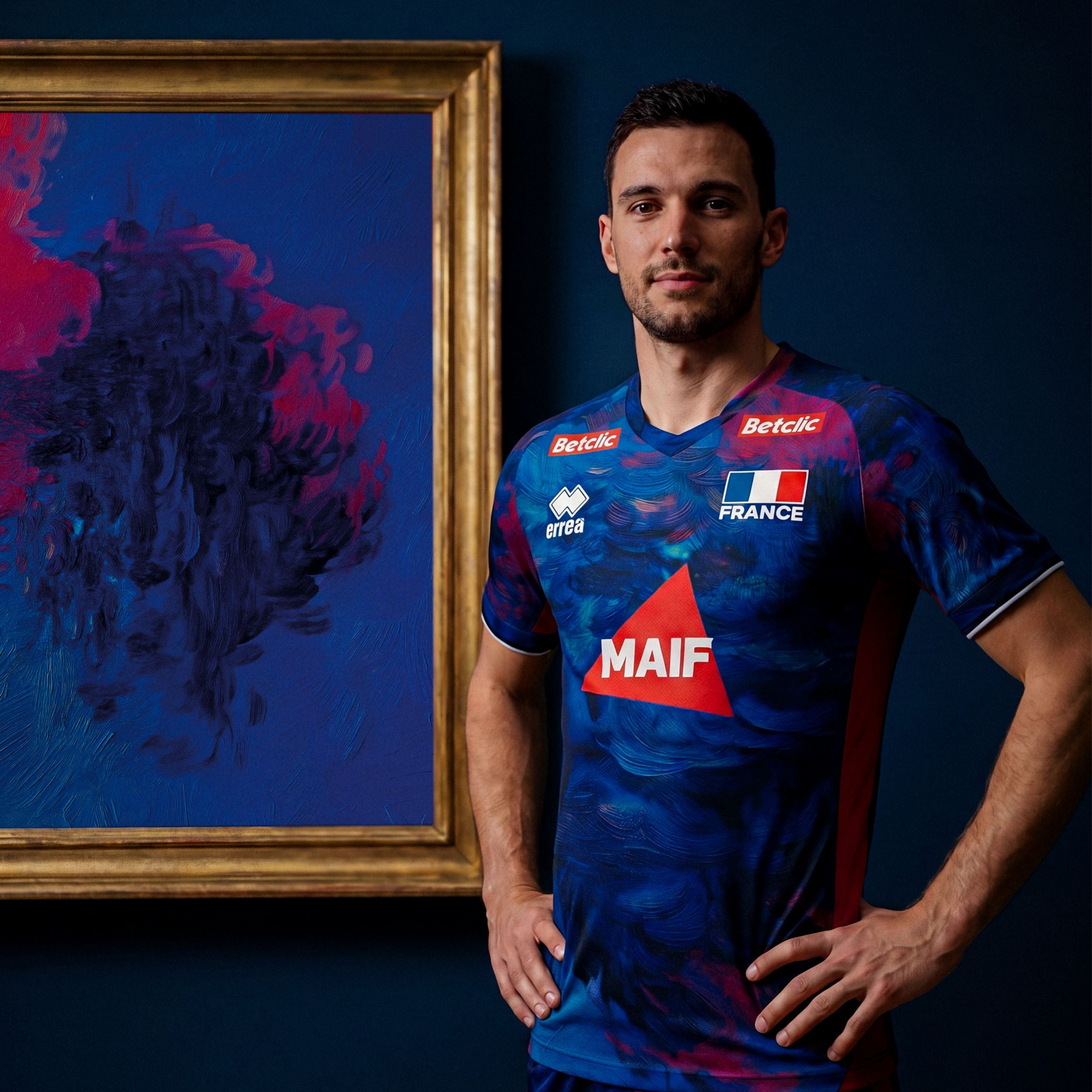 Maillot France Volley Domicile 26/27 Homme Bleu