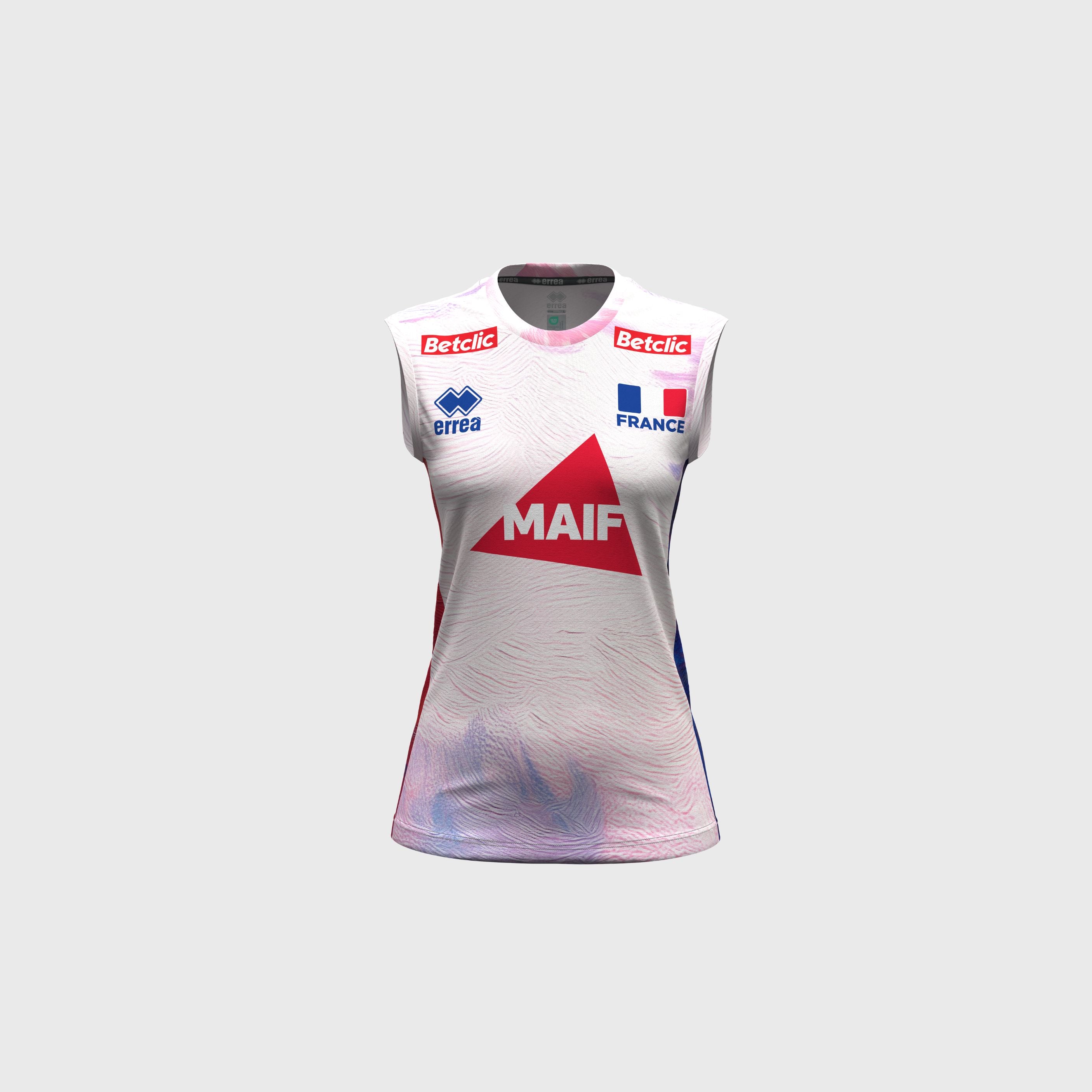Maillot France Volley Extérieur 26/27 Femme Blanc