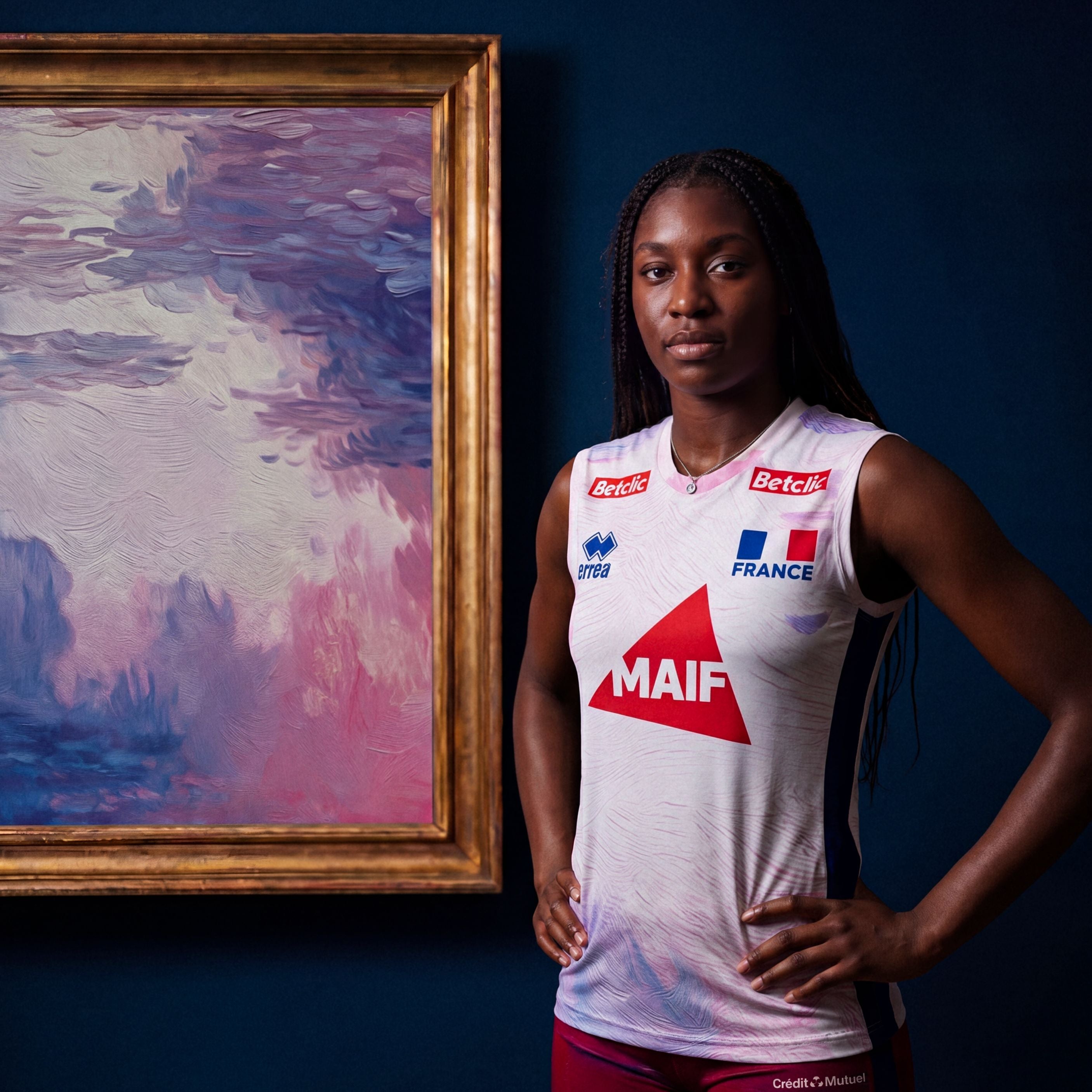 Maillot France Volley Extérieur 26/27 Femme Blanc