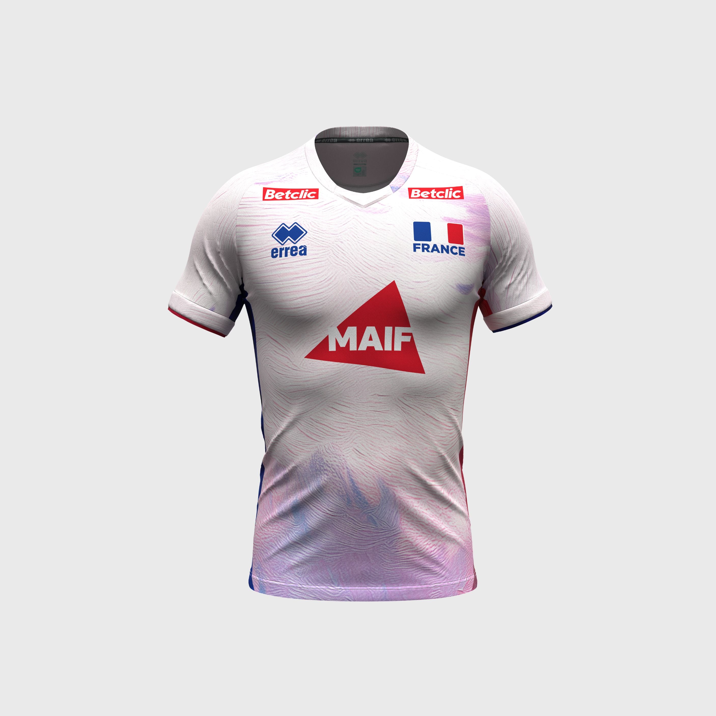Maillot France Volley Extérieur 26/27 Homme Blanc