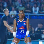 Maillot Match Fédération Française Volley Domicile Bleu Femme