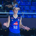 Maillot Match Fédération Française Volley Domicile Bleu Femme