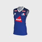 Maillot Match Fédération Française Volley Domicile Bleu Femme