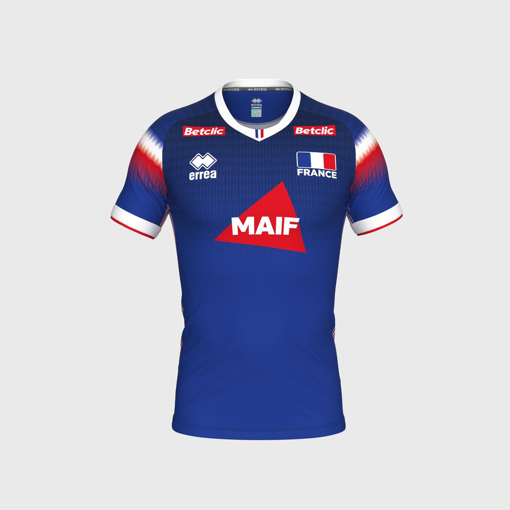 Maillot Match Fédération Française Volley Domicile Bleu Homme