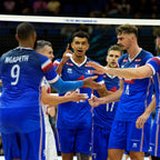 Maillot Match Fédération Française Volley Domicile Bleu Homme