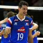 Maillot Match Fédération Française Volley Domicile Bleu Homme
