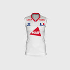 Maillot Match Fédération Française Volley Extérieur Blanc Femme