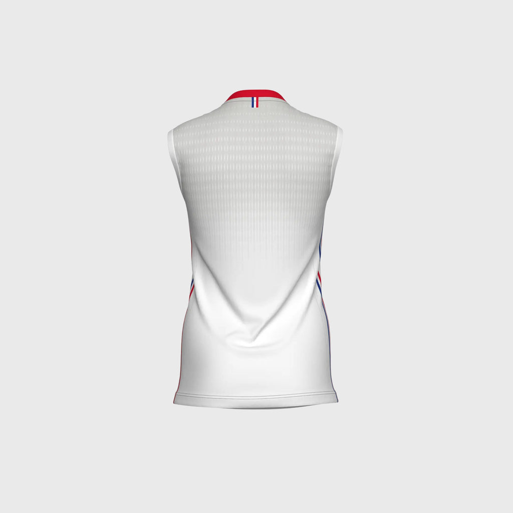Maillot Match Fédération Française Volley Extérieur Blanc Femme