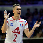 Maillot Match Fédération Française Volley Extérieur Blanc Homme