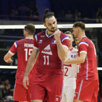 Maillot Match Fédération Française Volley Libero Rouge Homme