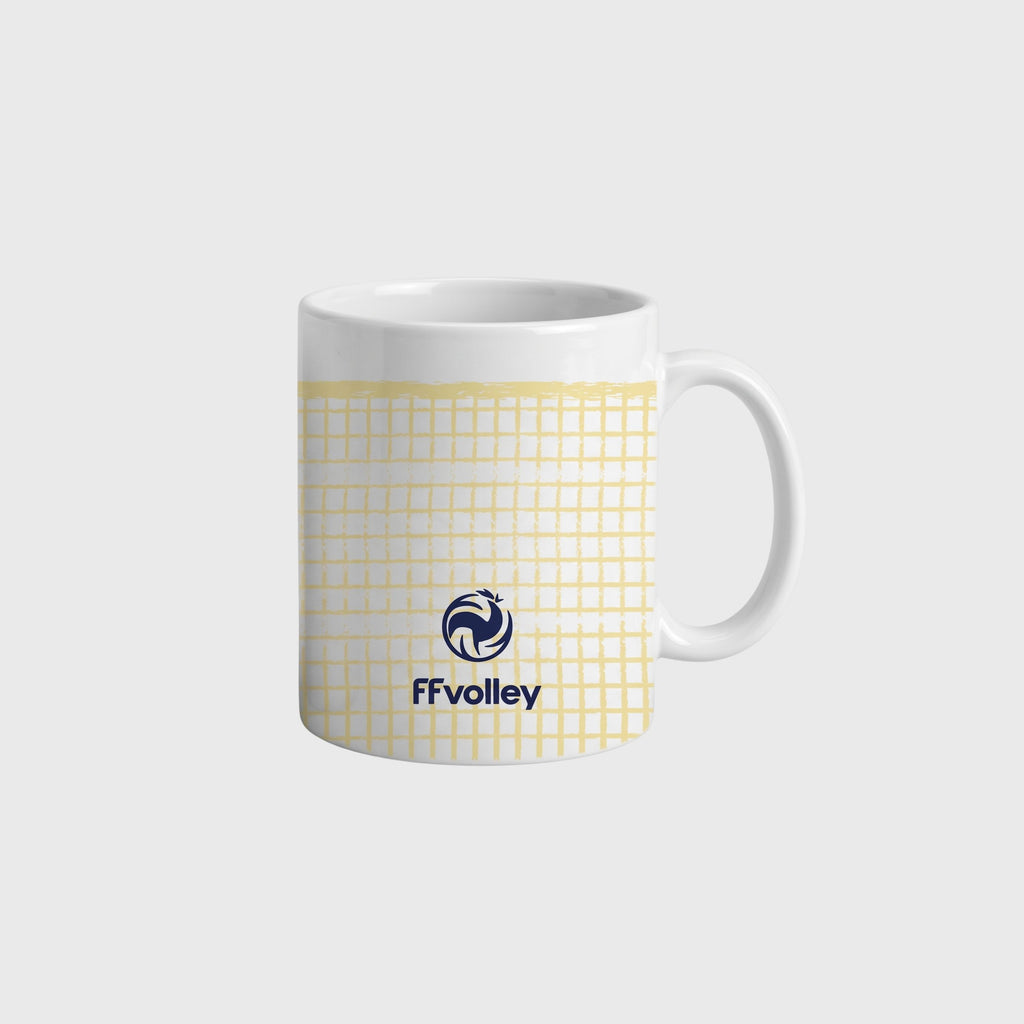 Mug Fédération Française Volley Morning Volley Blanc