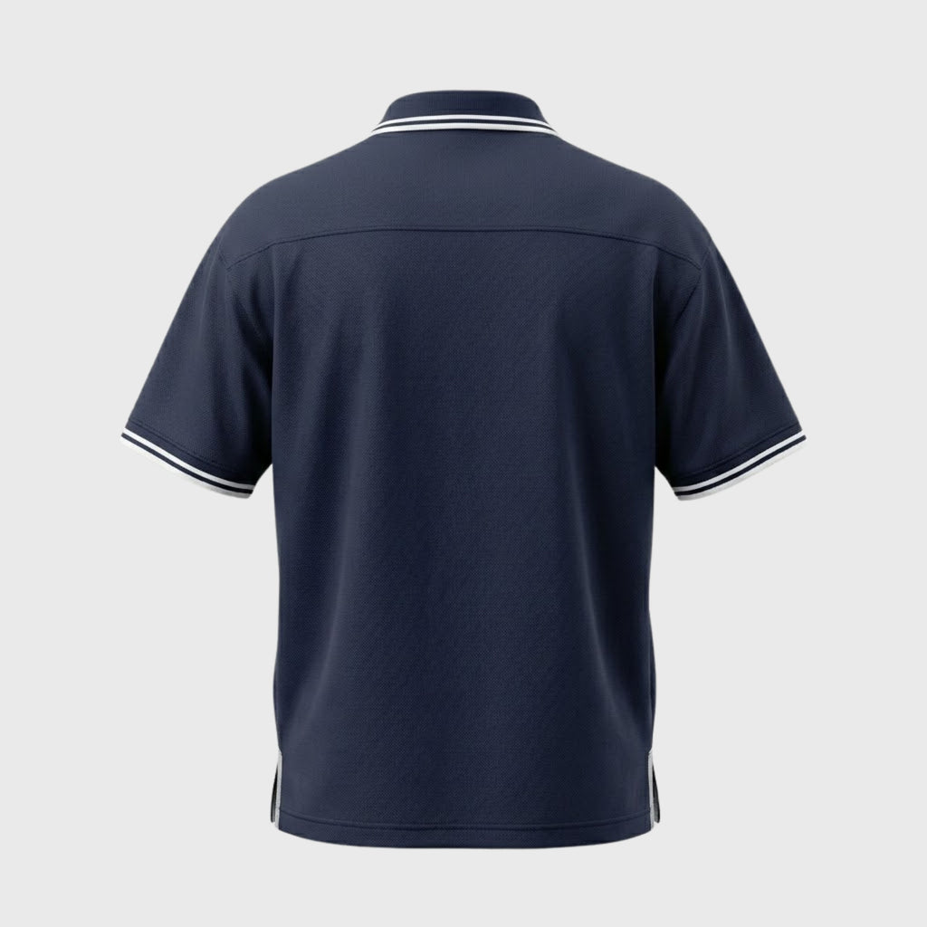 Polo Fédération Française Volley Logo Marine Mixte