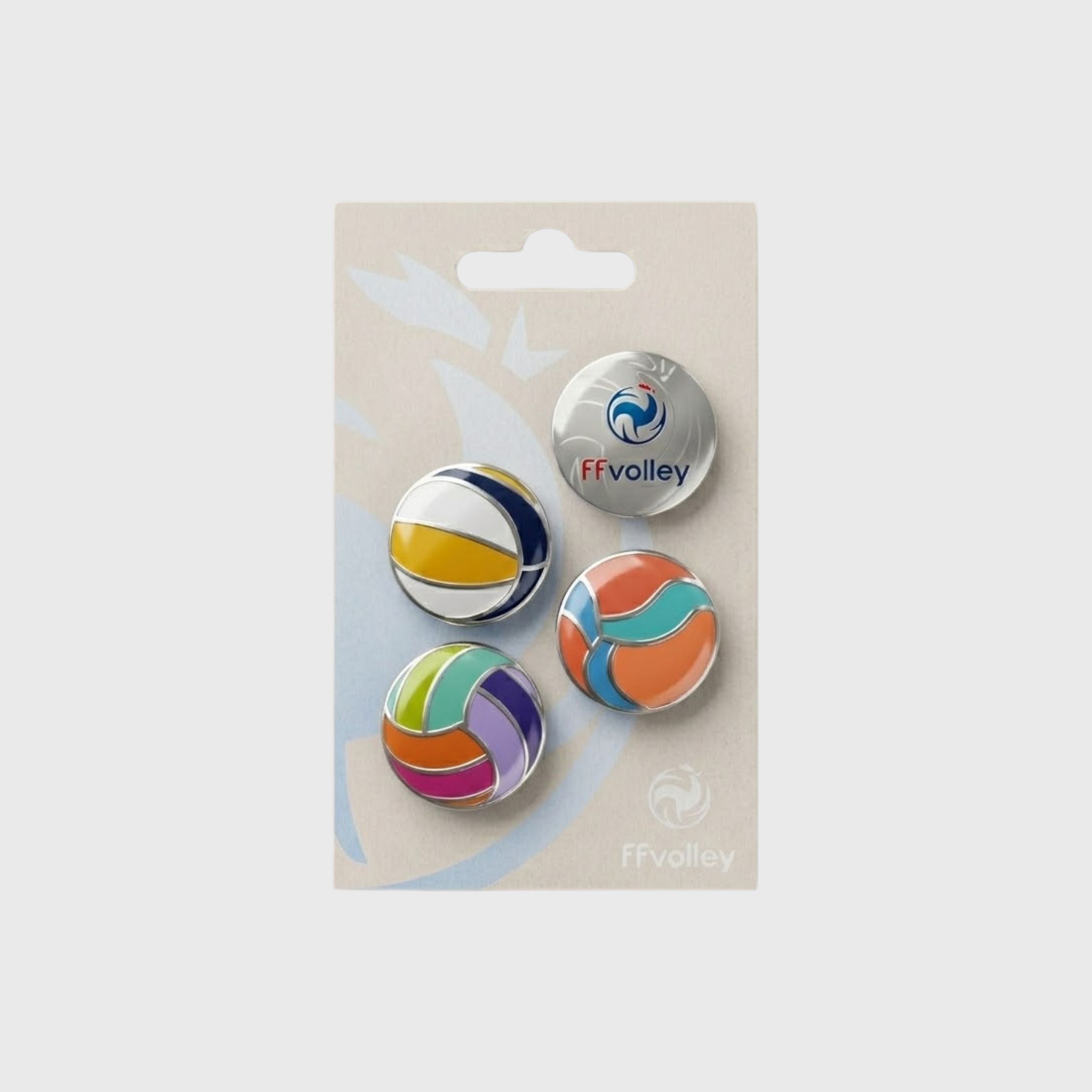 Set Pin's Fédération Française Volley Ballon
