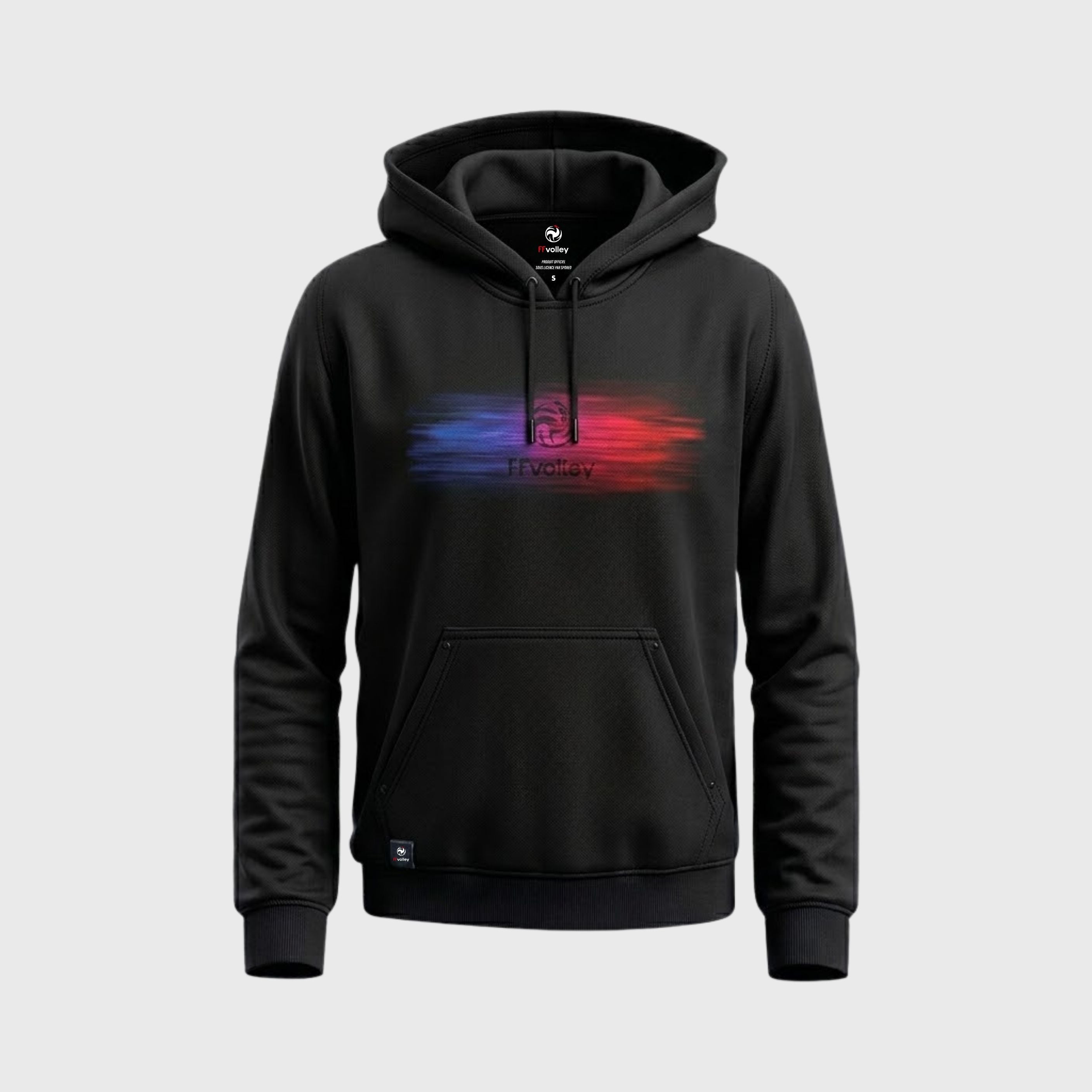 Sweat Fédération Française Volley Elément Noir Mixte