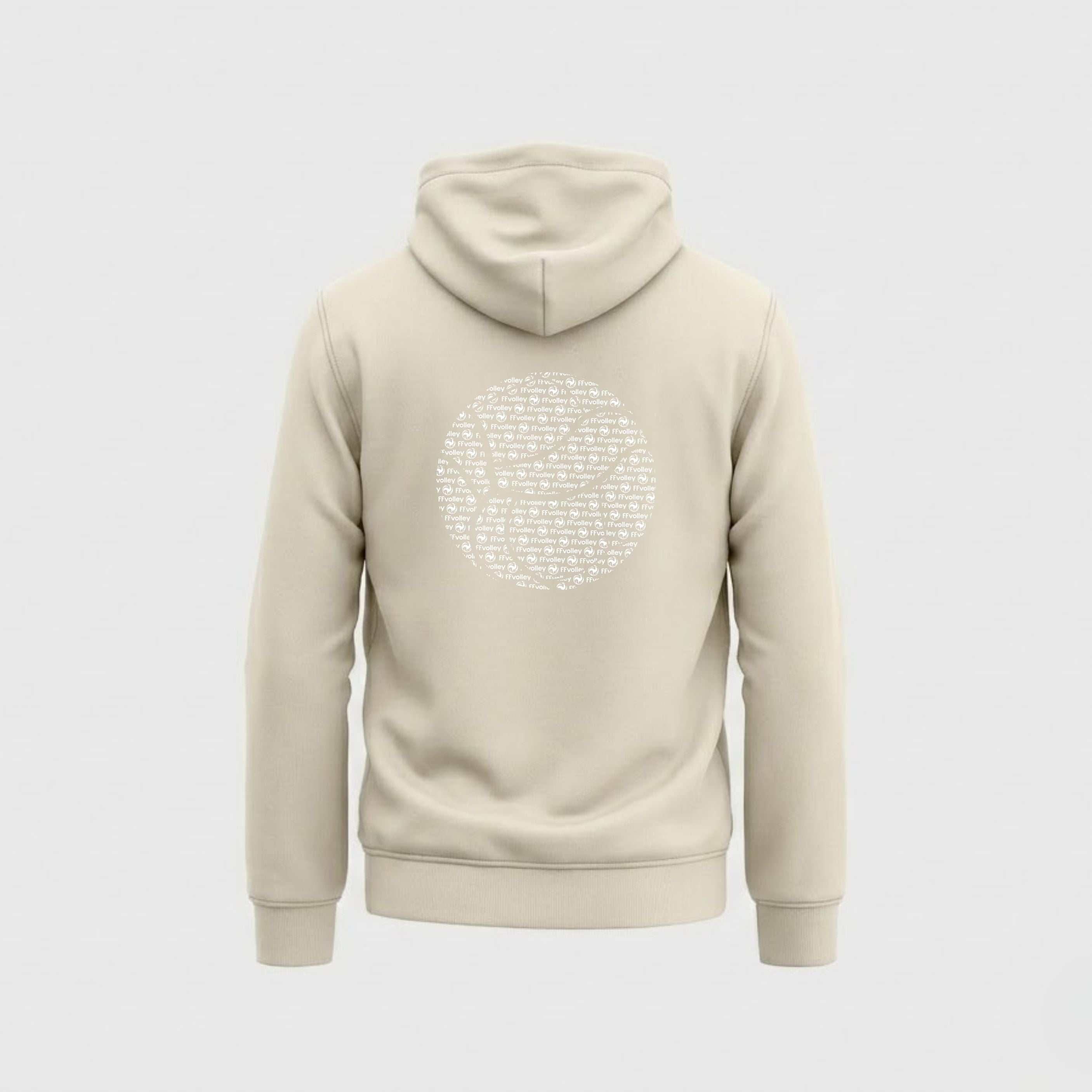 Sweat Fédération Française Volley The Ball Beige Mixte