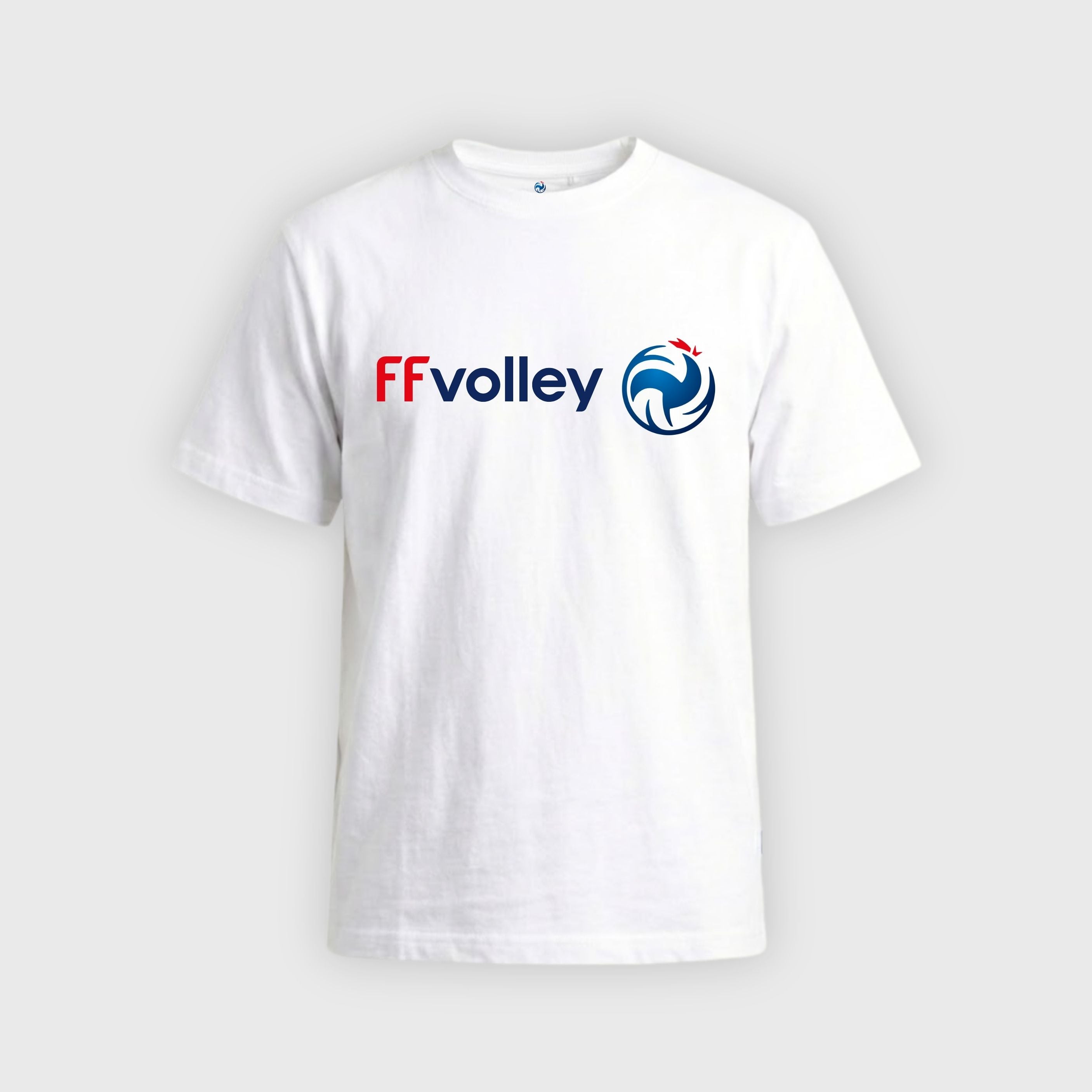T-shirt Fédération Française Volley Big Logo Mixte Blanc