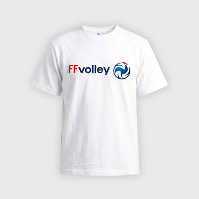 T-shirt French Volleyball Federation Big Logo Unisex White