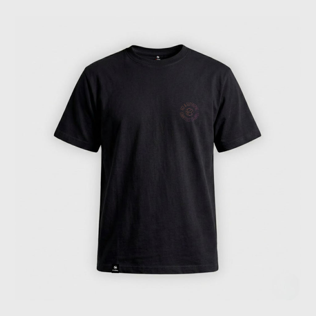 T-shirt Fédération Française Volley Frappes Stellaires Noir Mixte