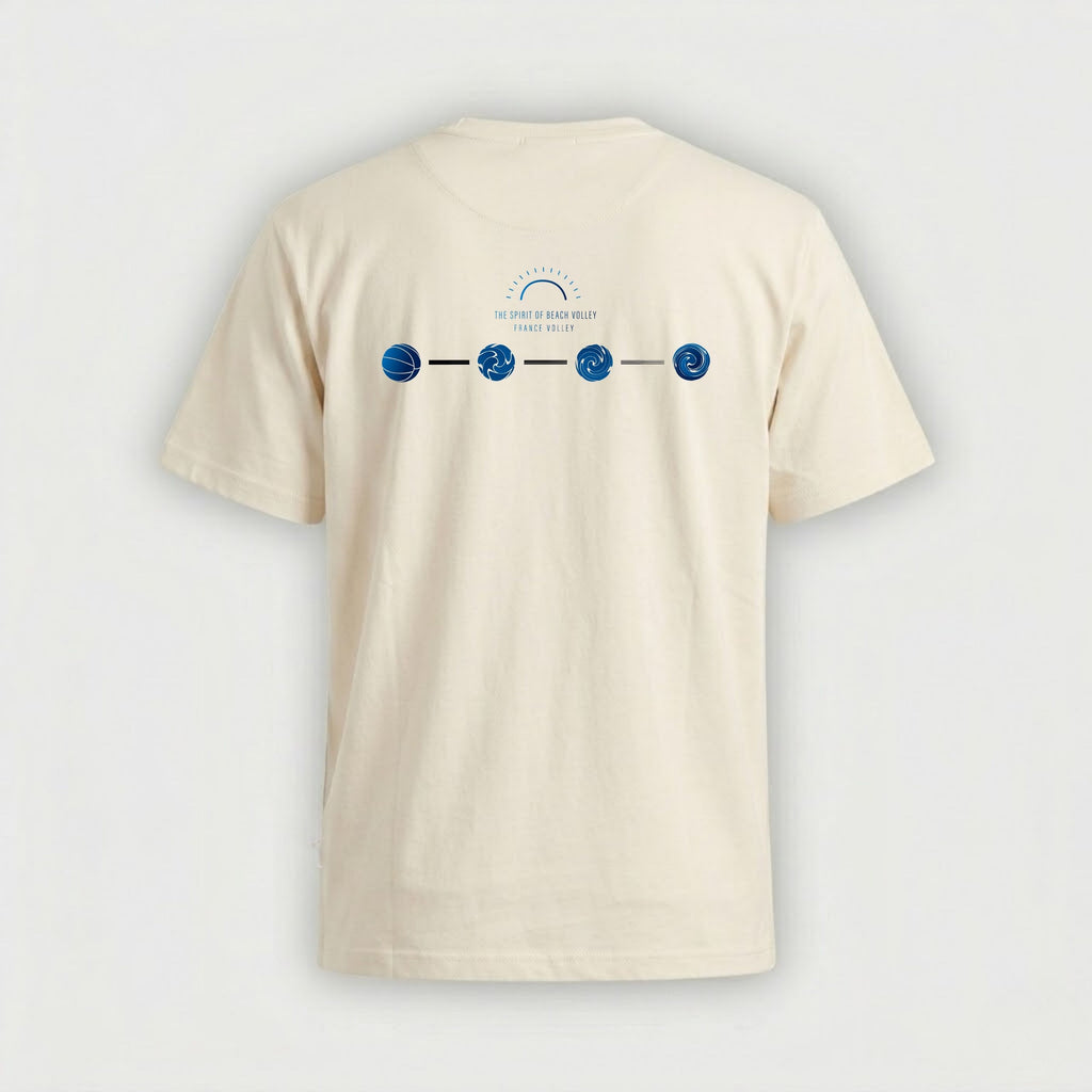 T-shirt Fédération Française Volley Sun of Beach Beige Mixte