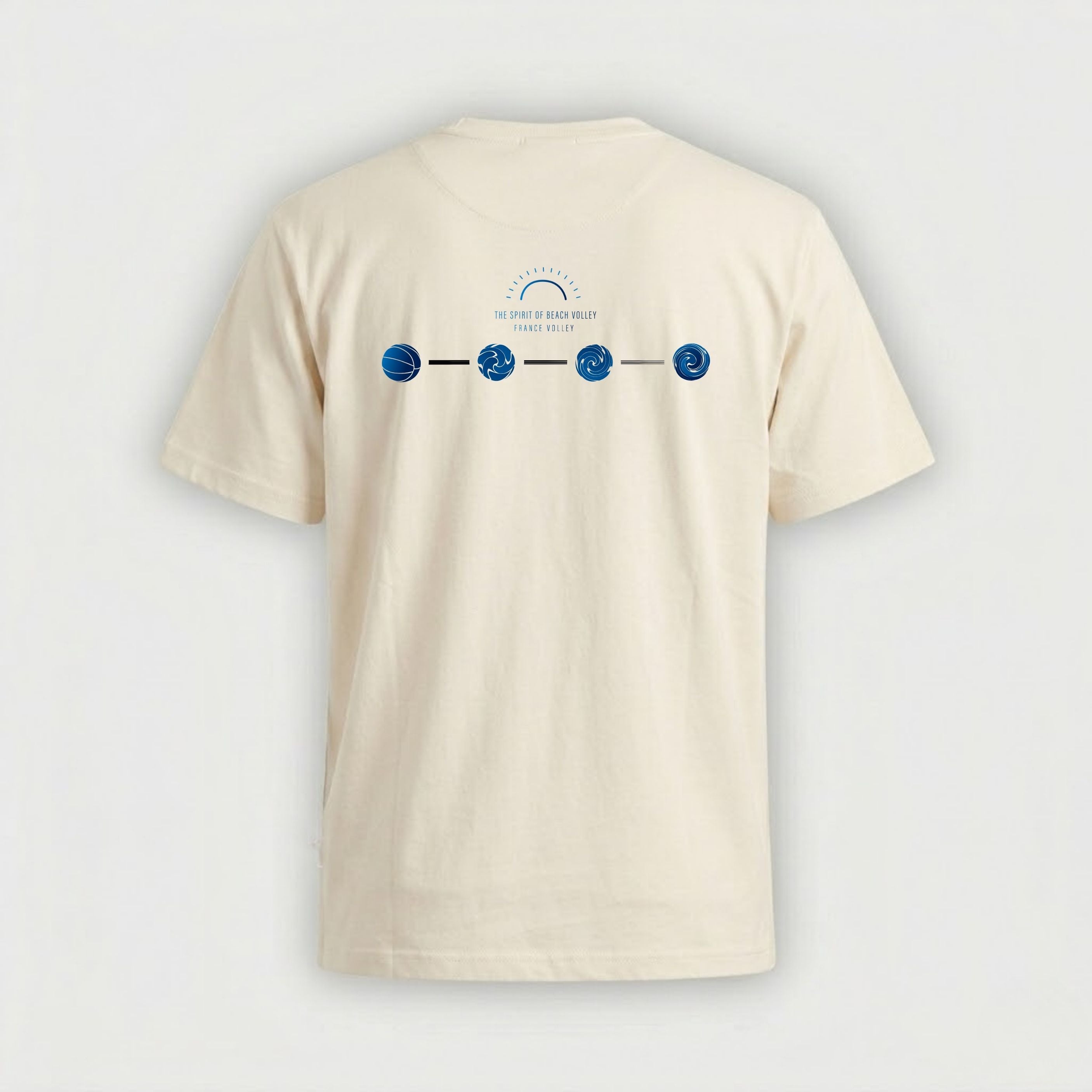T-shirt Fédération Française Volley Sun of Beach Beige Mixte