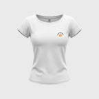 T-shirt Femme Fédération Française Volley Terrain Blanc