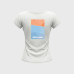 T-shirt Femme Fédération Française Volley Terrain Blanc