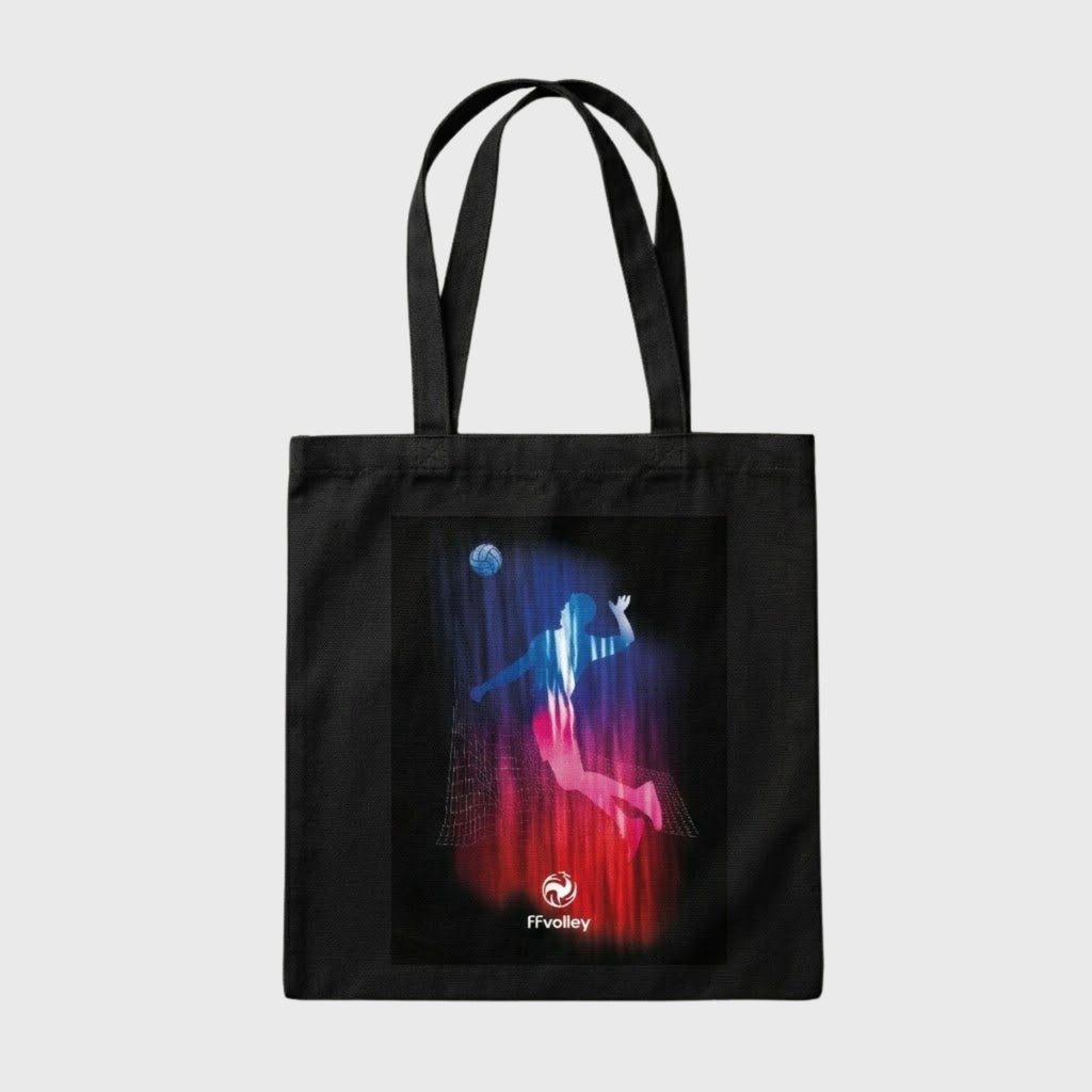 Tote bag Fédération Française Volley In Action Noir
